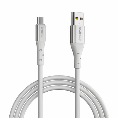 Spacething Elite USB-A to USB-C Cable – Black / White (1.5M)