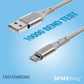 Spacething Elite USB-A to USB-C Cable – Black / White (1.5M)