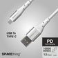 Spacething Elite USB-A to USB-C Cable – Black / White (1.5M)