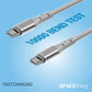 Spacething Elite Pro USB-C to USB-C Cable – Black/White