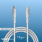 Spacething Elite Pro USB-C to Lightning Cable – Black / White