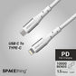 Spacething Elite Pro USB-C to Lightning Cable – Black / White