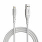 Spacething Elite USB-A to Lightning Cable – Black / White (1.5M)