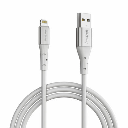 Spacething Elite USB-A to Lightning Cable – Black / White (1.5M)