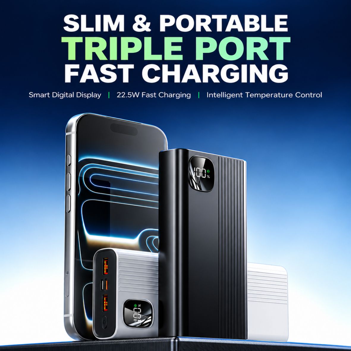 Spacething Evoke 10000mAh Power Bank - Black