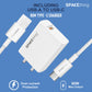 Spacething 80W Flash Plus Wall Charger - White
