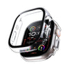 Spacething Full Guard Case with Glass for Apple Watch - Black Clear