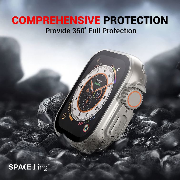 Spacething Full Guard Case for Apple Watch - Black