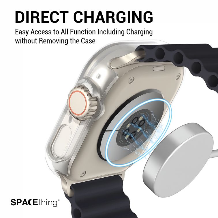 Spacething Full Guard Case for Apple Watch - Black