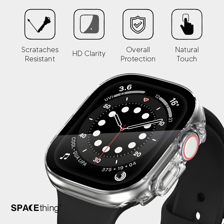 Spacething Full Guard Case for Apple Watch - Black