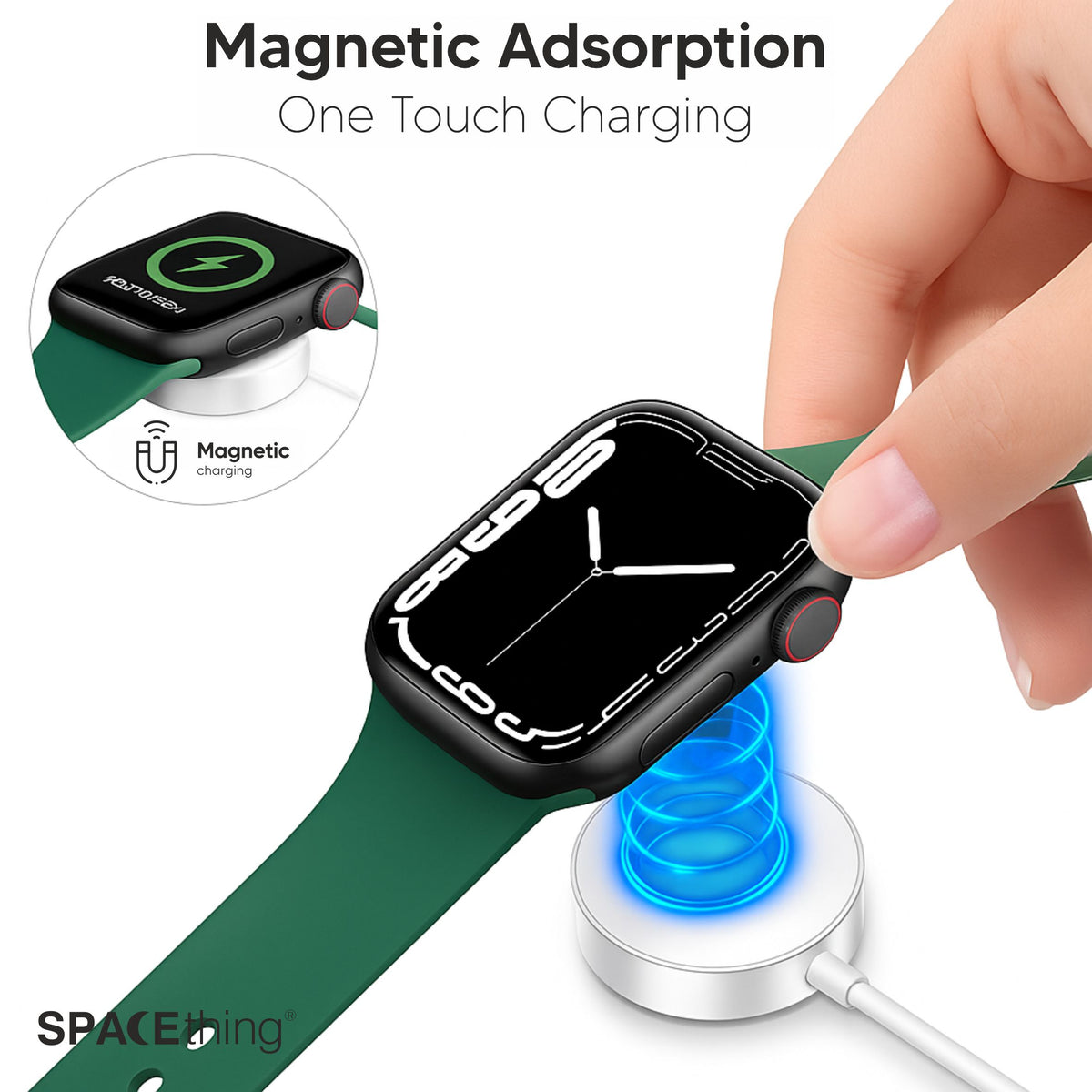 Spacething Luno Plus 2-in-1 Type-C iWatch Charger