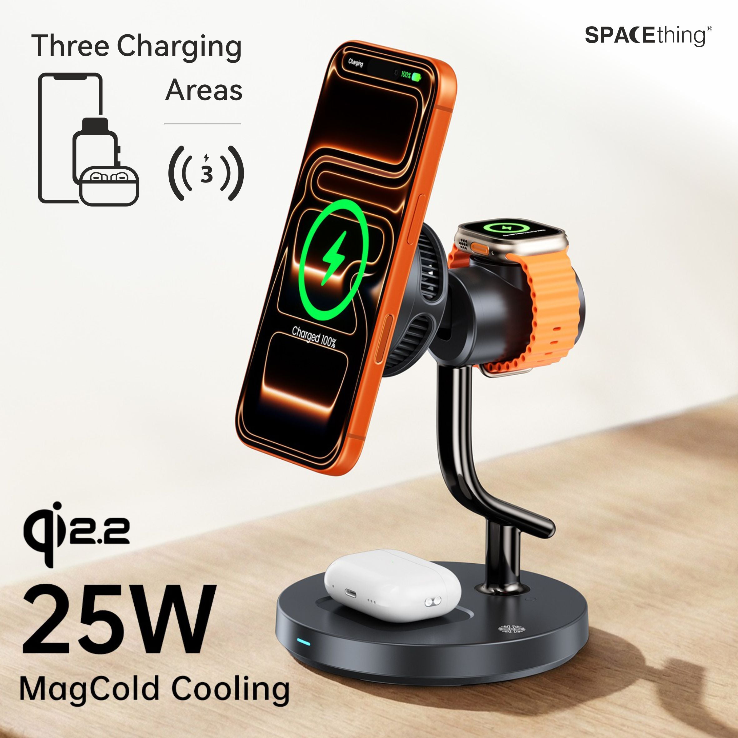 Spacething Mag Fusion 3-in-1 Wireless Charger