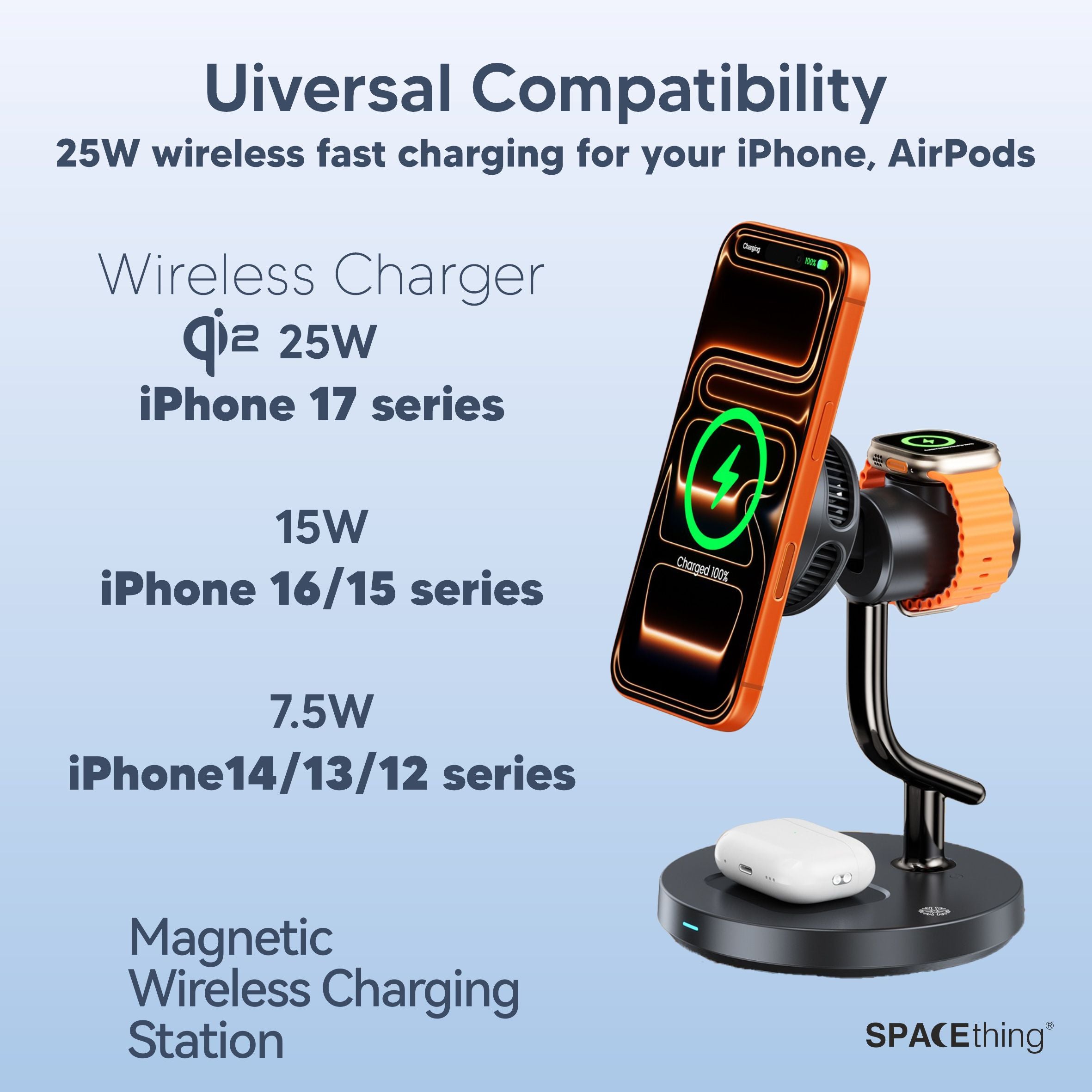 Spacething Mag Fusion 3-in-1 Wireless Charger