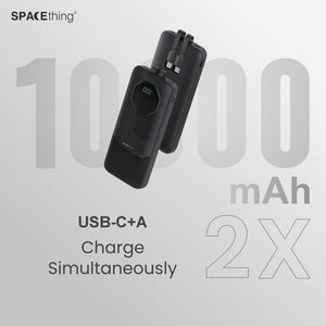 SPACE thing 10000MAH PD 22.5W  NAIRO 3 IN 1  POWER BANK