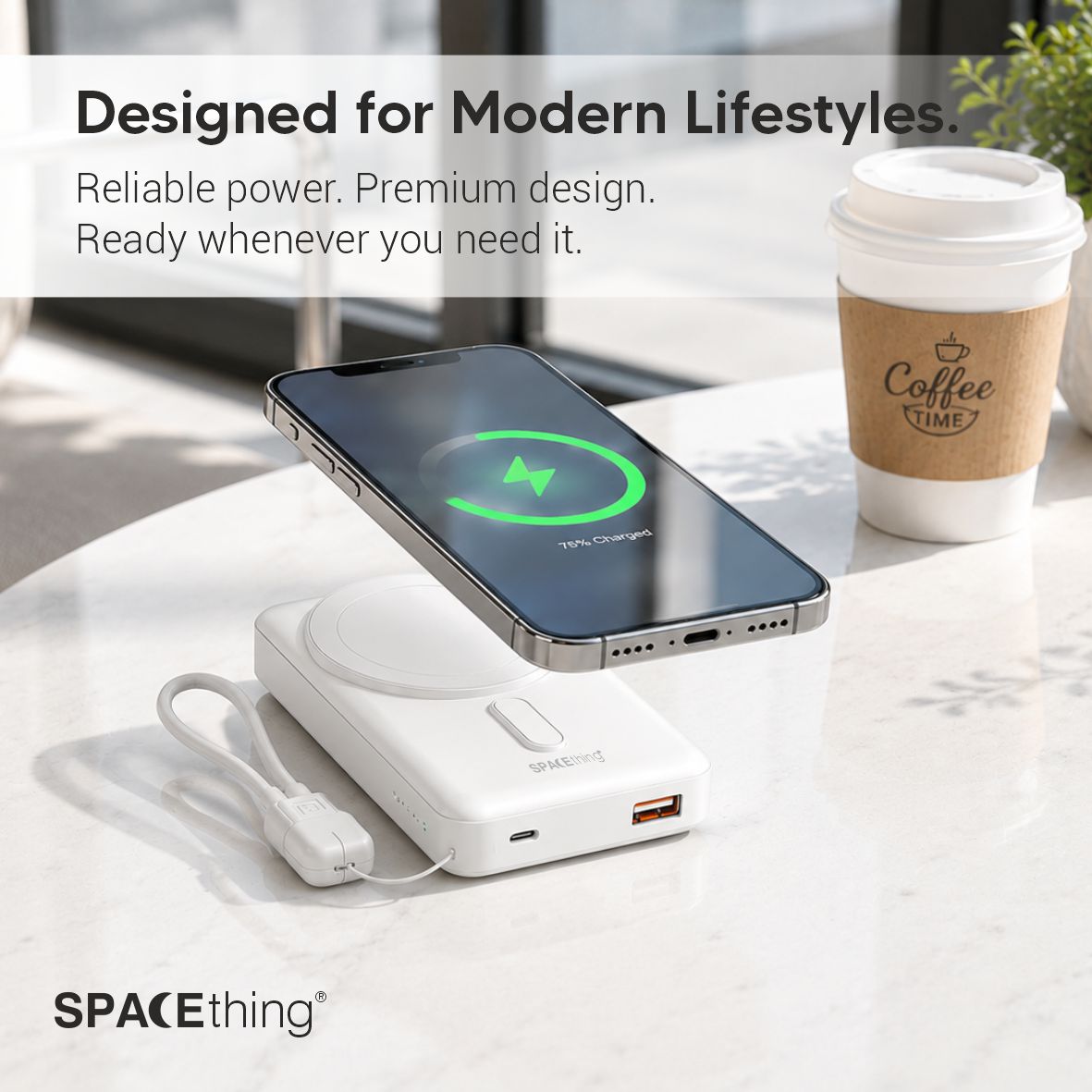 Spacething Novora 10000mAh Power Bank (Blue)