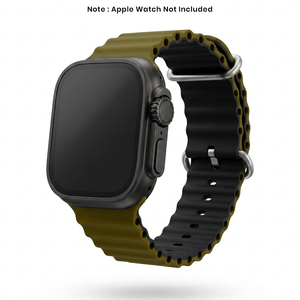 Spacething Ocean Apple Watch Band – 49mm / 45mm Size - Olive Black
