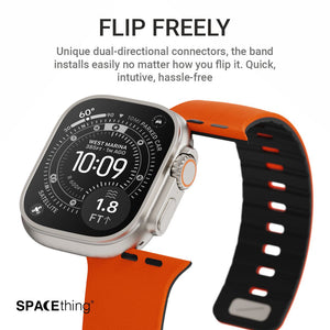 Spacething Omni Apple Watch Band – 49mm / 45mm Size - Orange Black