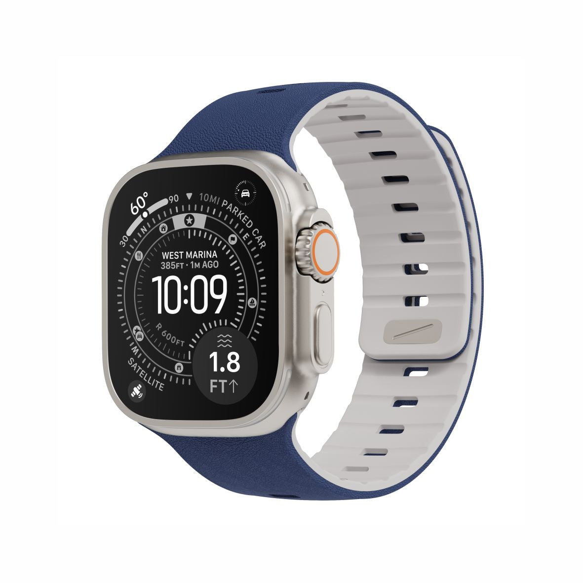 Spacething Omni Apple Watch Band – 49mm / 45mm Size - Blue Off White