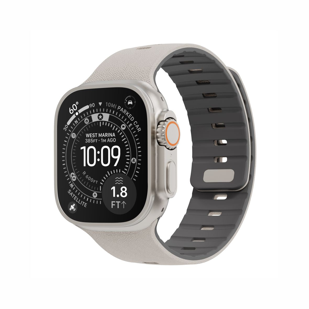 Spacething Omni Apple Watch Band – 49mm / 45mm Size - Starlight Grey