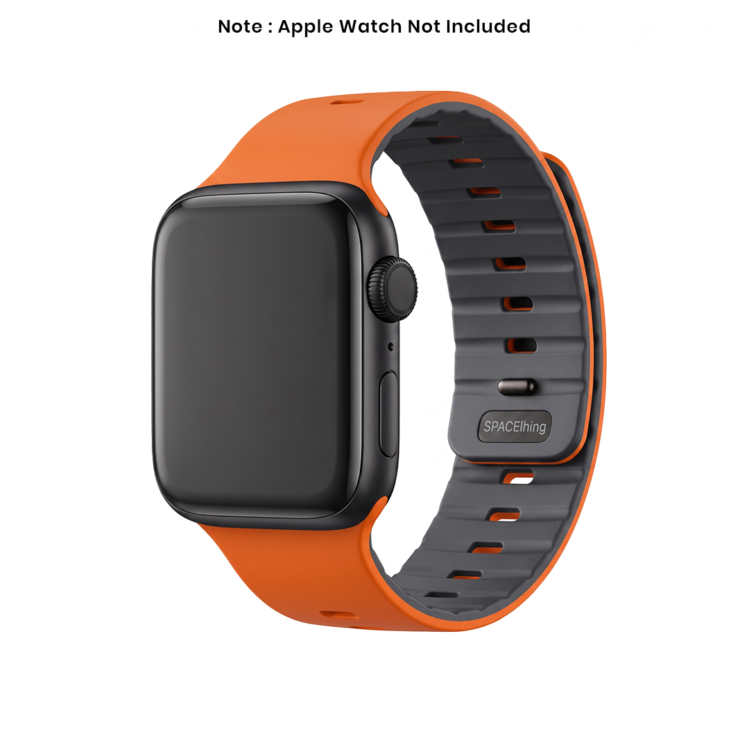 Spacething Omni Apple Watch Band – 49mm / 45mm Size - Orange Black