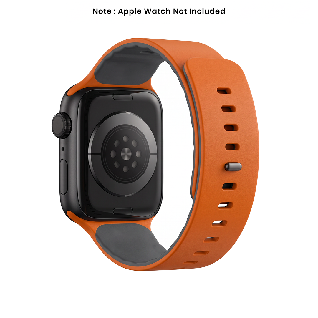 Spacething Omni Apple Watch Band – 49mm / 45mm Size - Orange Black