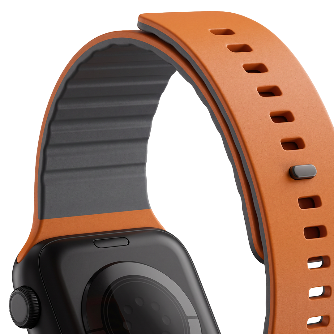 Spacething Omni Apple Watch Band – 49mm / 45mm Size - Orange Black