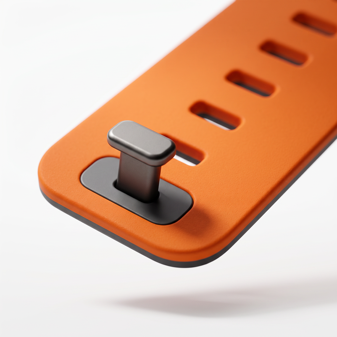Spacething Omni Apple Watch Band – 49mm / 45mm Size - Orange Black