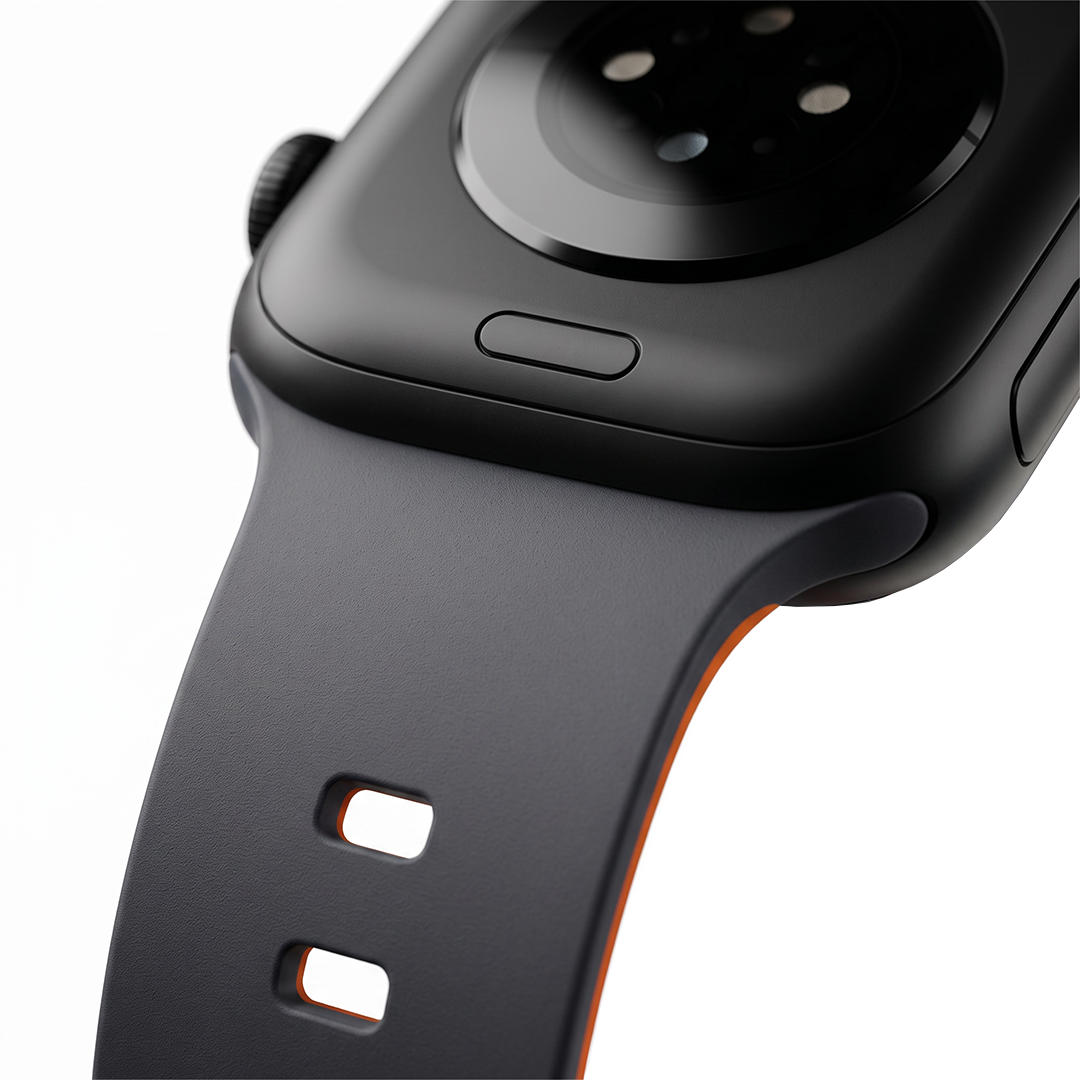 Spacething Omni Apple Watch Band – 49mm / 45mm Size - Orange Black
