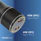 Spacething Orbis 90W Dual Type - C Car Charger