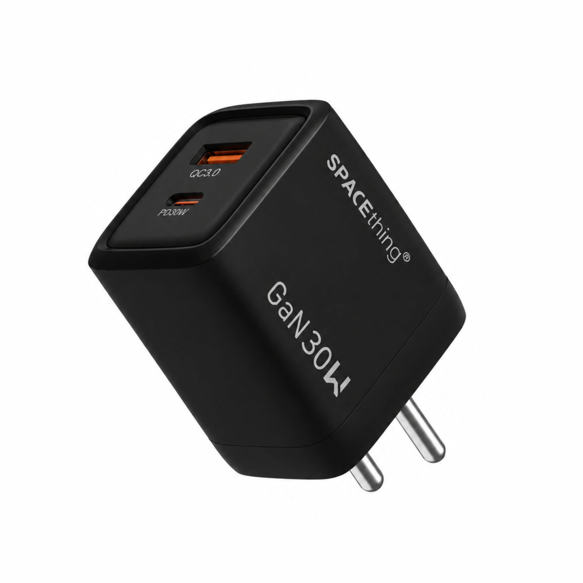 Spacething Prime GaN 30W 1A1C Fast Charger (Black)