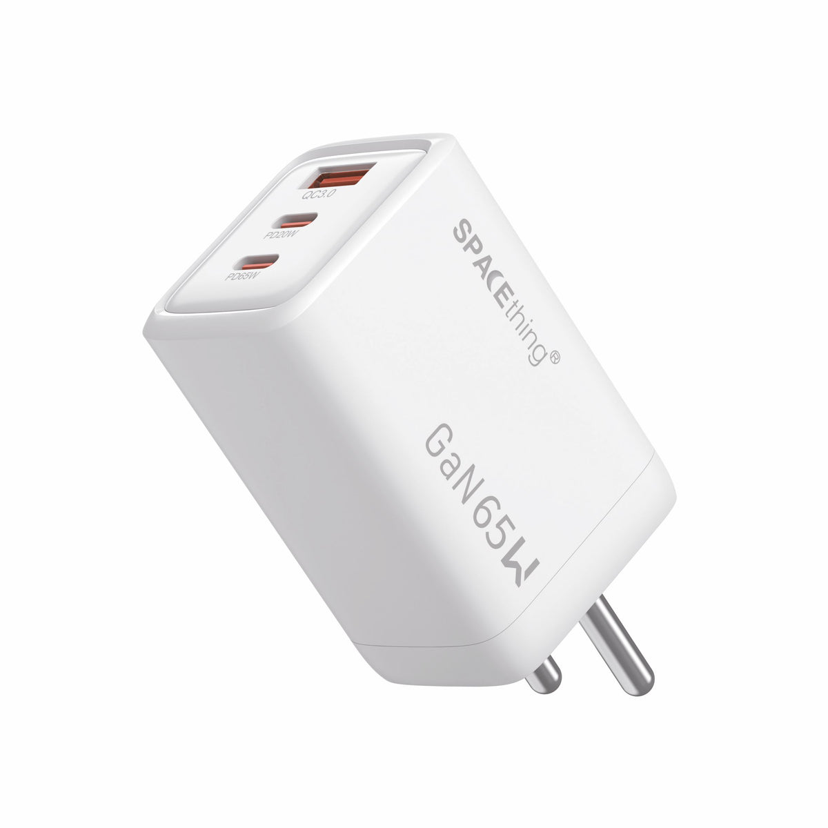 Spacething Prime GaN 65W 2C1A Fast Charger (White)
