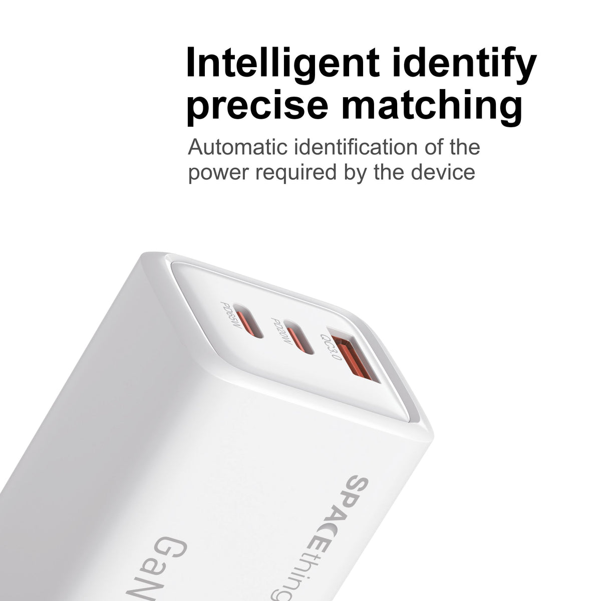 Spacething Prime GaN 65W 2C1A Fast Charger (White)