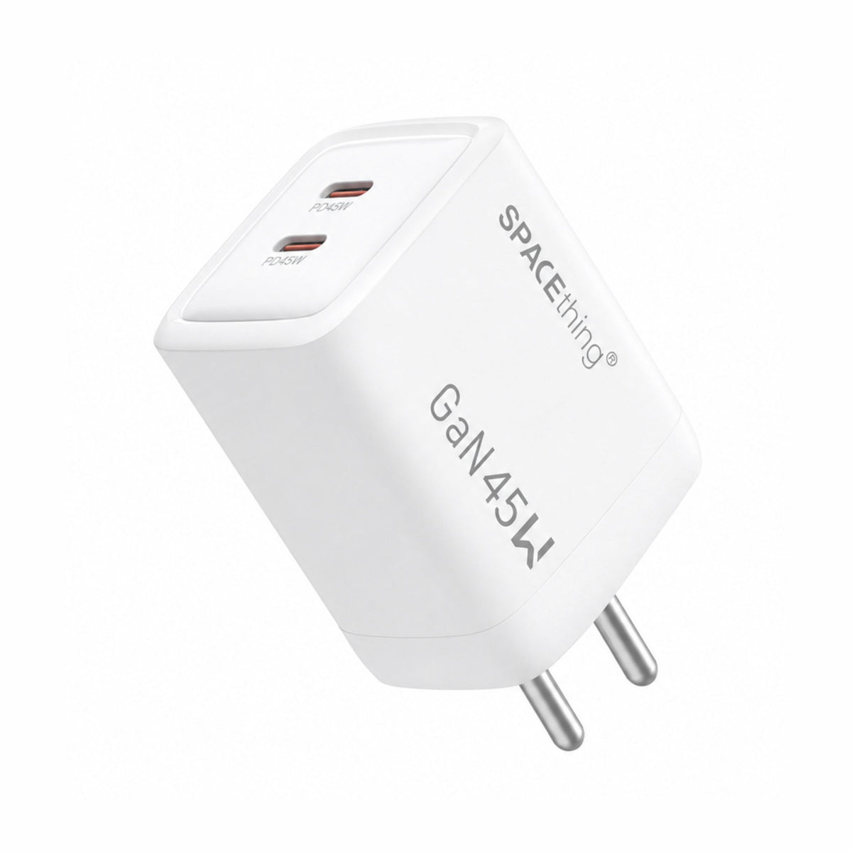 Spacething Prime GaN 45W 2C Fast Charger (White)