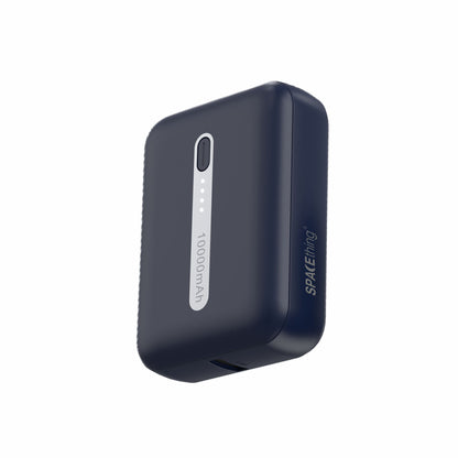 Spacething Rayo 10000mAh Ultra-Compact Power Bank | Black & Blue