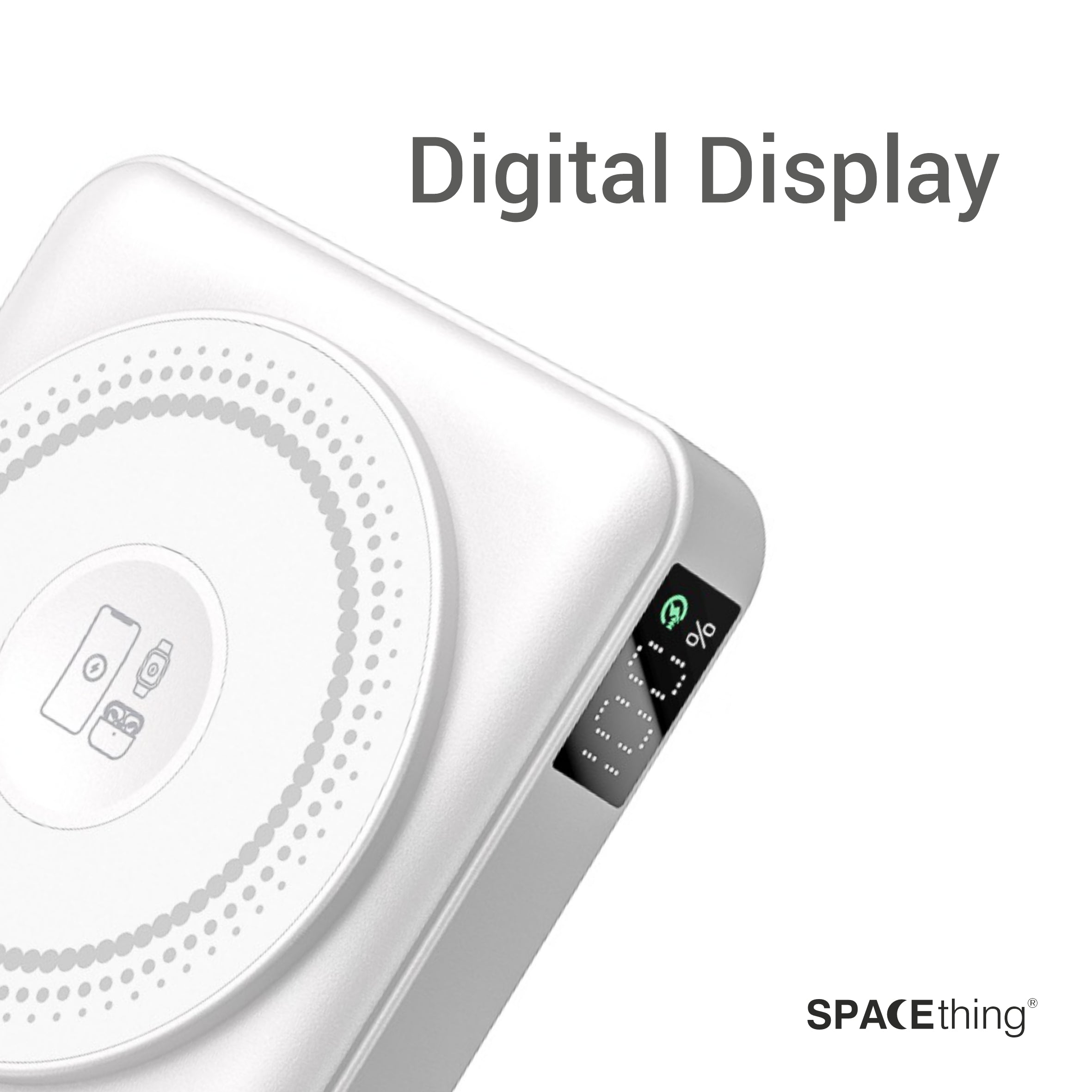Spacething Luzern 10000 mAh Wireless Magsafe Power Bank
