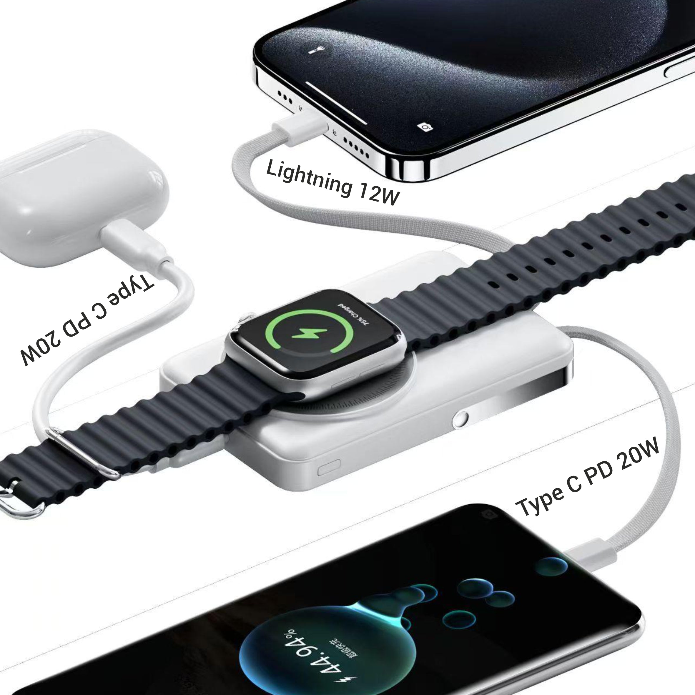 Spacething Luzern 10000 mAh Wireless Magsafe Power Bank