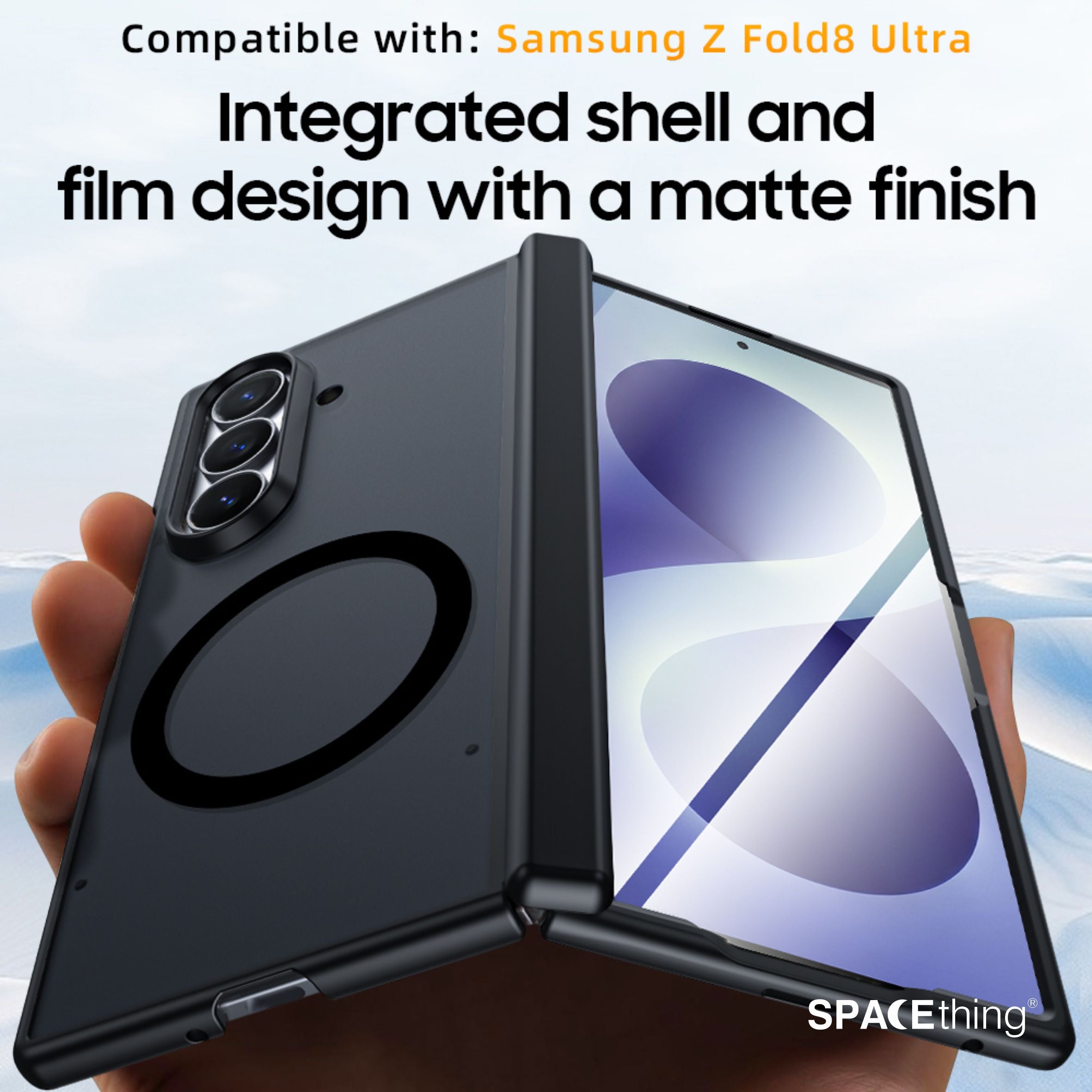 Spacething Fold Shield MagSafe Case for Samsung Galaxy Z Fold 8 Ultra