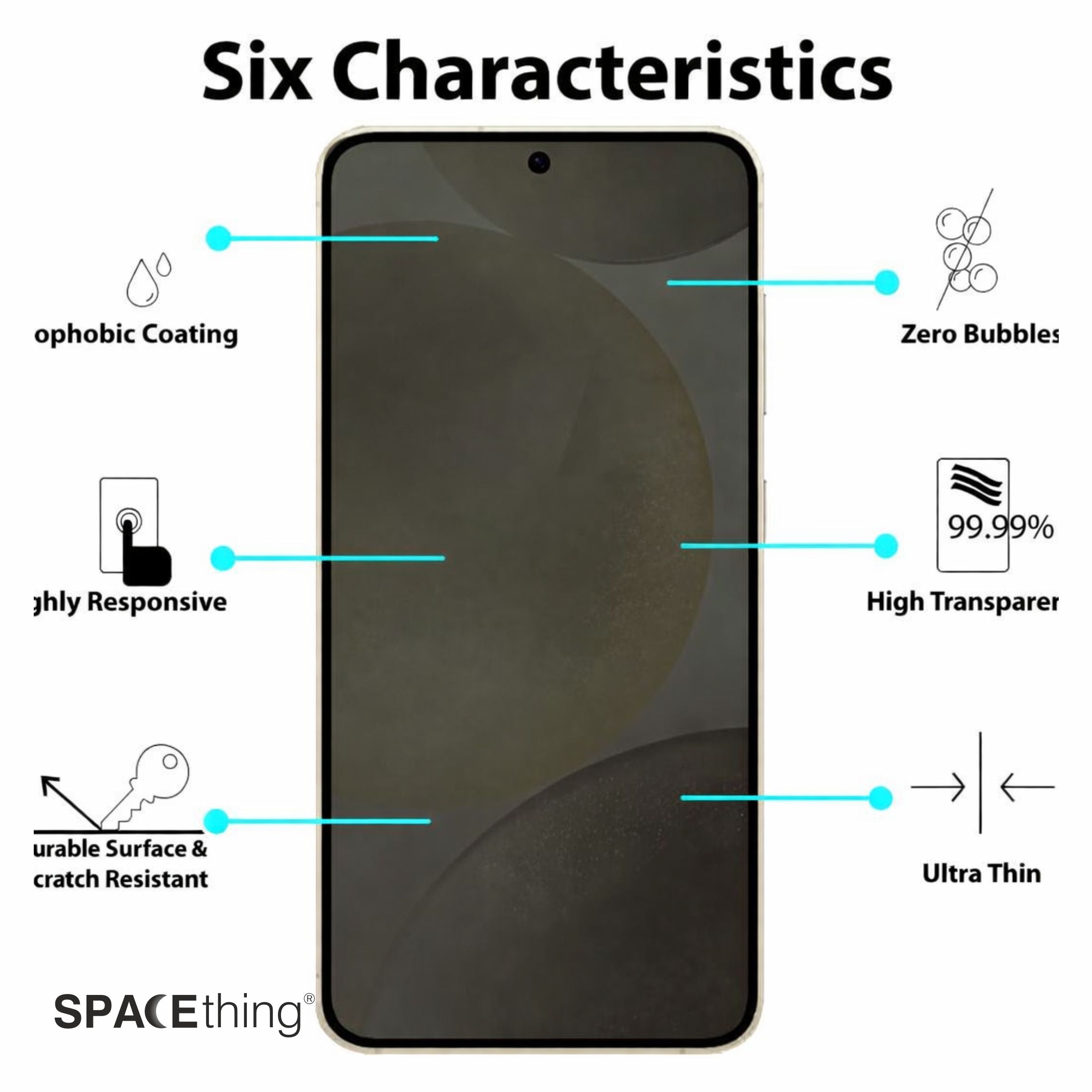 Spacething Samsung Galaxy S24 2-Way Privacy Glass