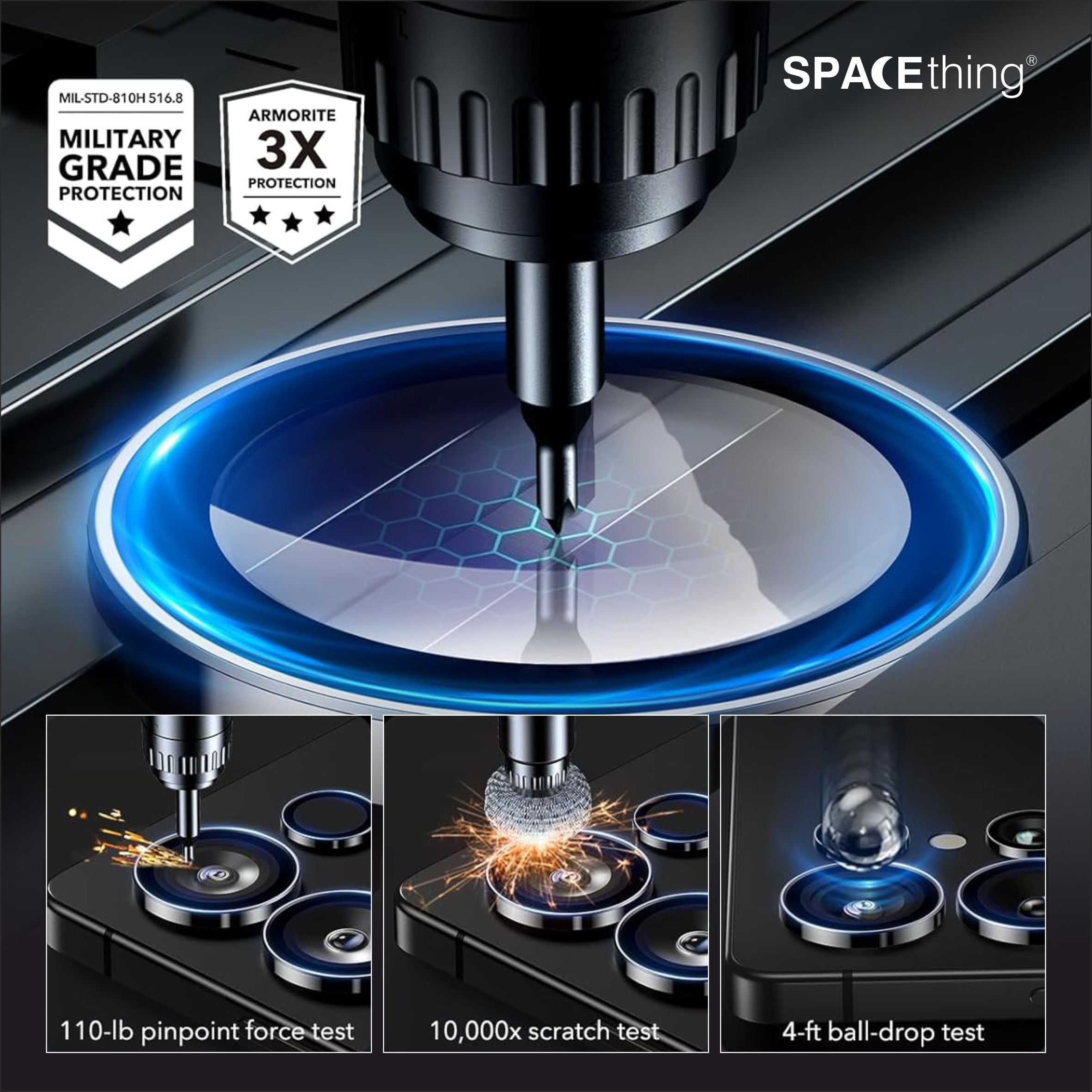 Spacething  Samsung S26 Ultra Supreme Clear Camera Lens