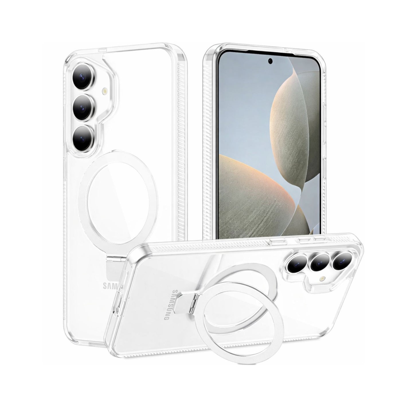 Spacething Samsung Galaxy S25 Marsix MagSafe Stand Case