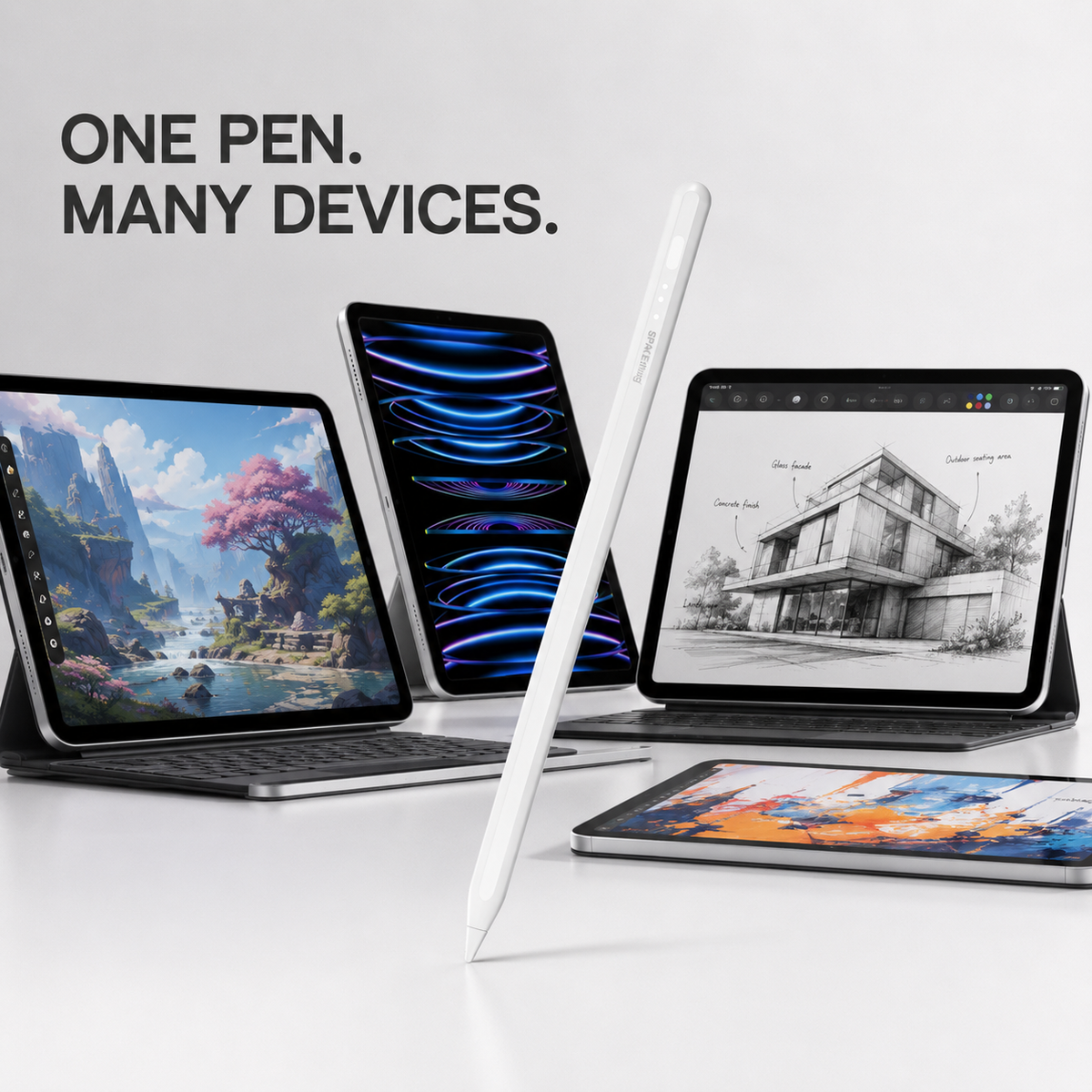 Spacething Sketchpen Pro – Smart Magnetic Stylus Pencil with Advanced Bluetooth Functionality