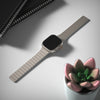 Spacething Smoothie Sports Magnetic Apple Watch Band - 49/45mm 41/40mm - Khaki+ Cyan