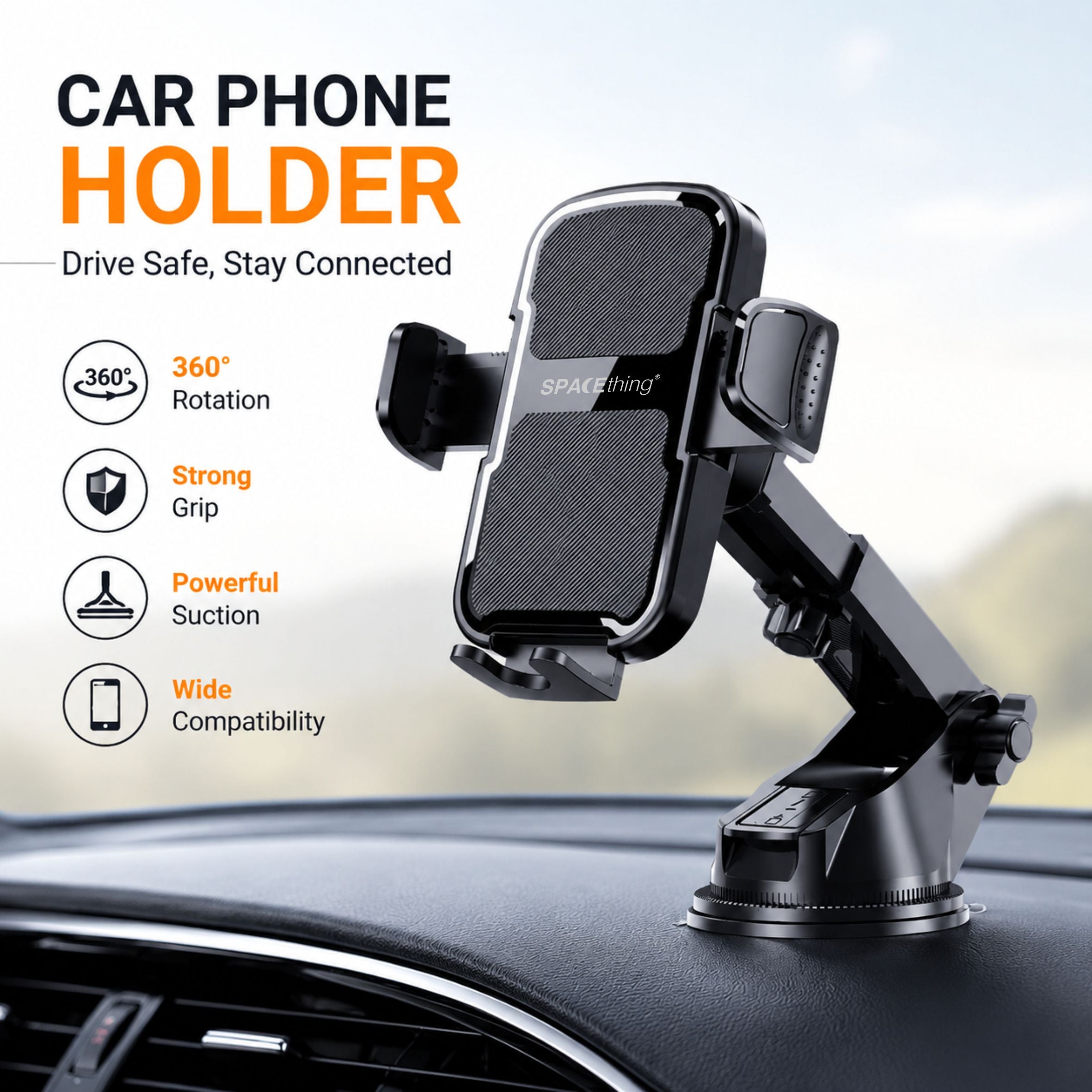 Spacething Strong Hold X Car Phone Holder