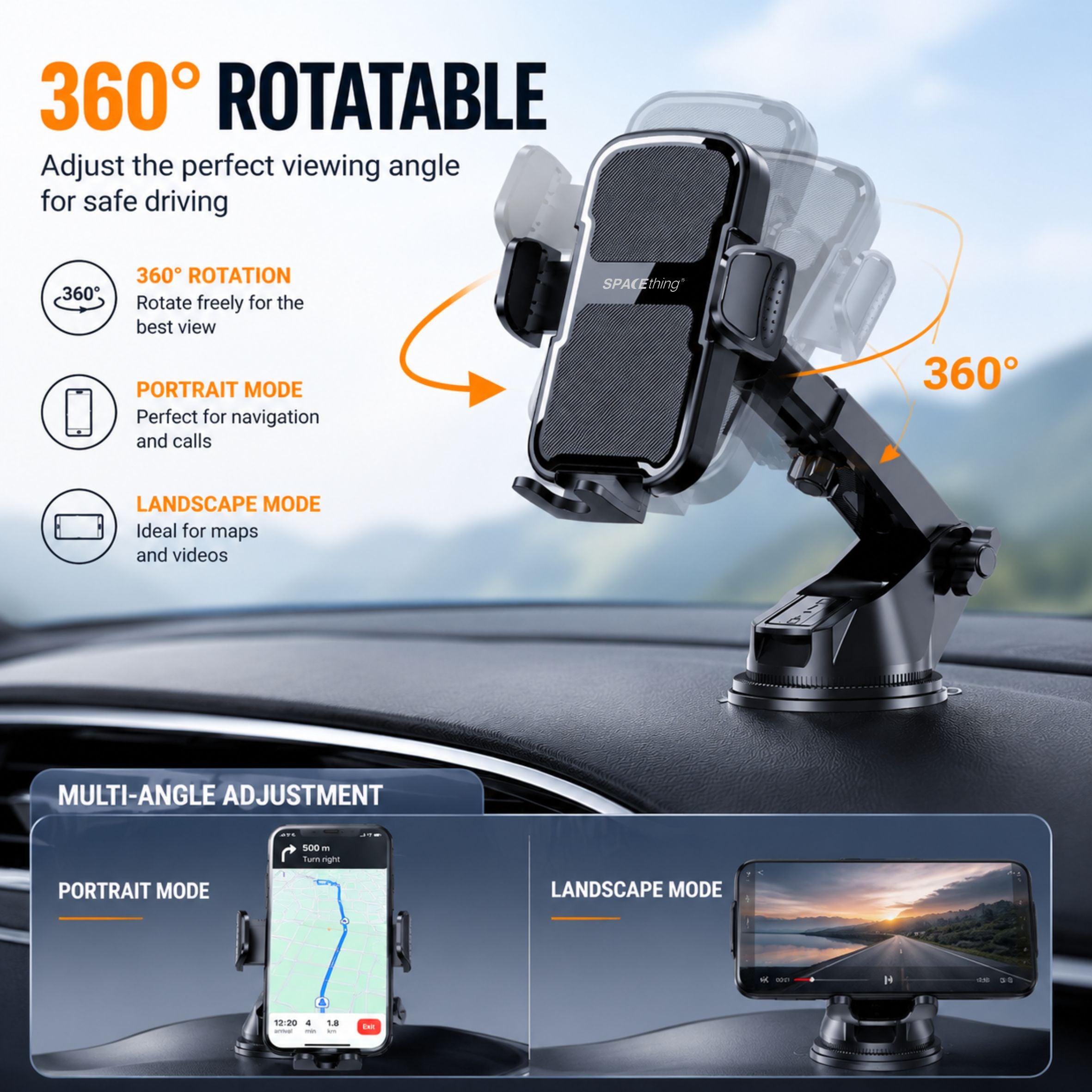 Spacething Strong Hold X Car Phone Holder