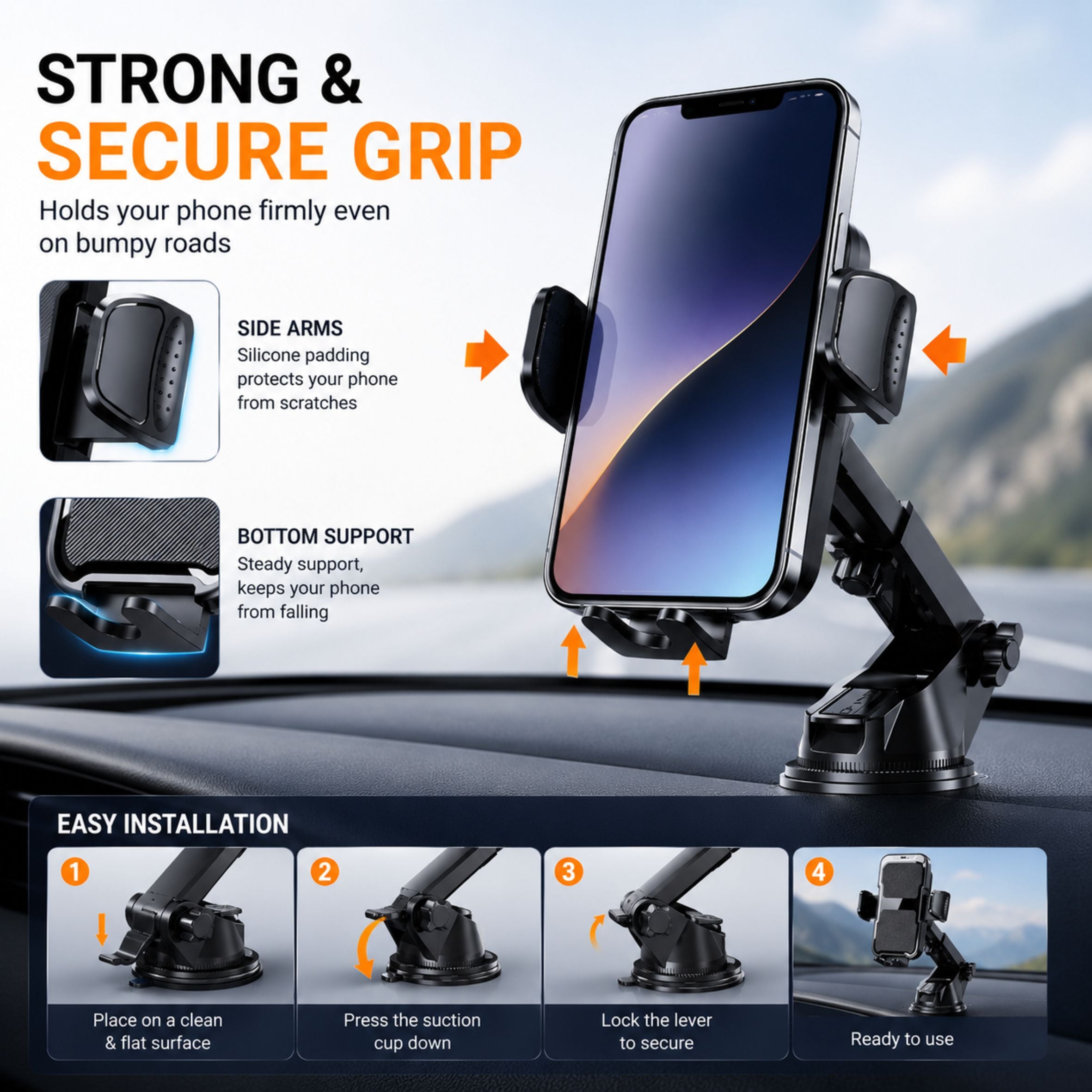 Spacething Strong Hold X Car Phone Holder