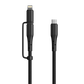 SPACETHING GO-CHARGE 2 IN 1 Cable COLOUR-BLACK