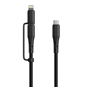 SPACETHING GO-CHARGE 2 IN 1 Cable COLOUR-BLACK