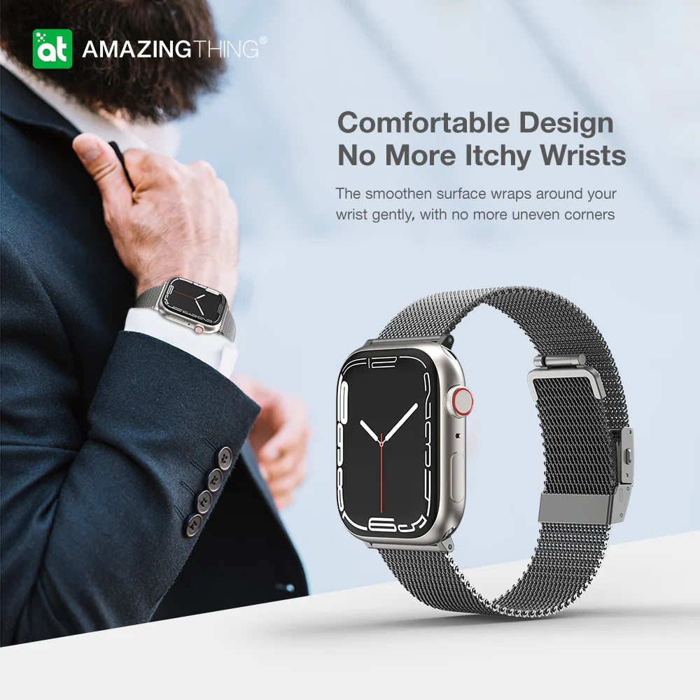 Titan Metal II Milanese Watch Band for Apple Watch Ultra 8 7 6 series