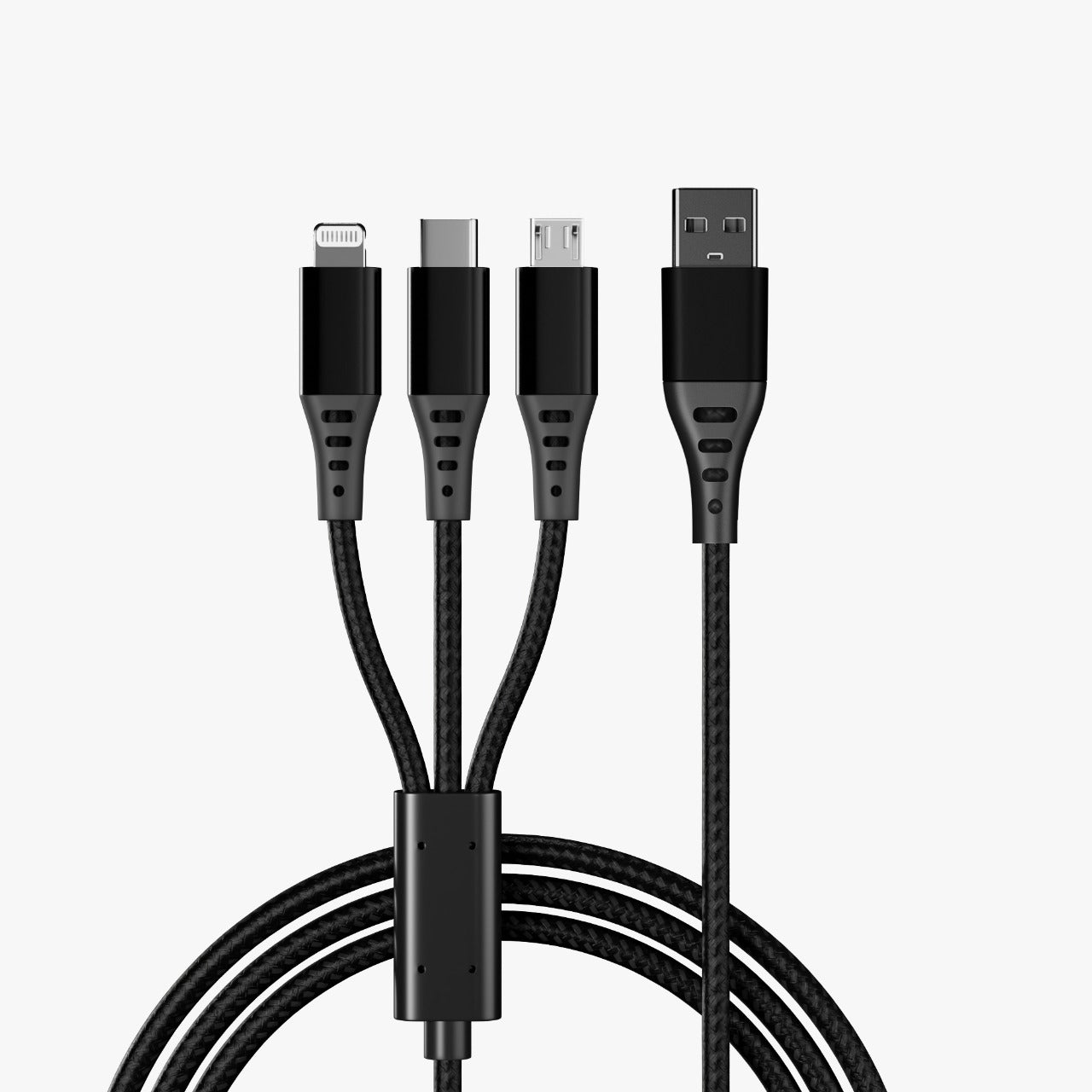 SPACETHING GO-CHARGE 3 IN 1 Cable COLOUR- BLACK