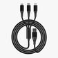 SPACETHING GO-CHARGE 3 IN 1 Cable COLOUR- BLACK